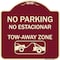 Signmission No Parking No Estacionar Tow Away Zone W/ Graphic Heavy-Gauge Alum Sign, 18" x 18", BU-1818-23804 A-DES-BU-1818-23804 - alternate 1